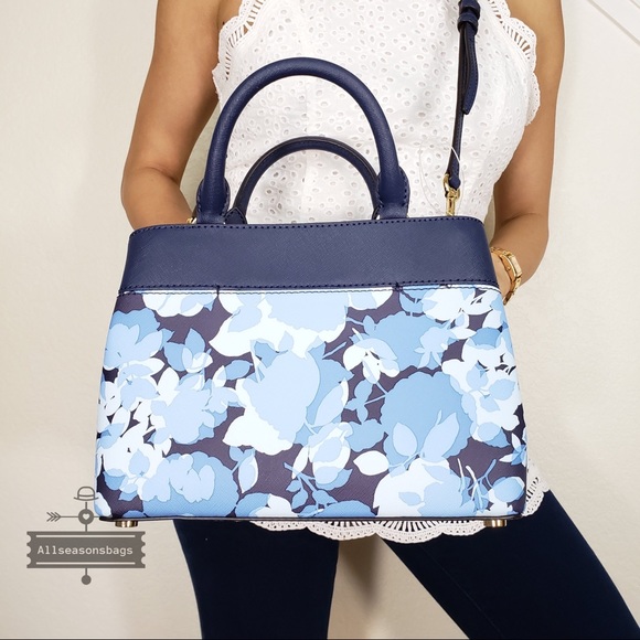 NWT Michael Kors Xs Hailee Satchel Crossbody Navy - Picture 6 of 8